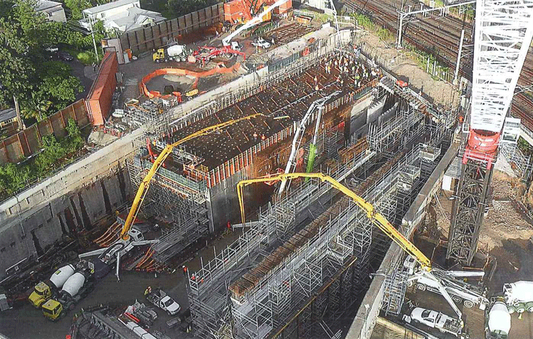 Brisbane Airport Link - View of Jacked Box Launch Shaft